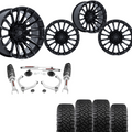 3 inch Lift Bundle N3 w/ 20x9 Black Milled Wheels & 33in Nitto Ridge Grapplers- RAM 1500 4wd