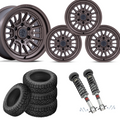 2 inch Level Bundle w/ 20x9 Bronze Wheels & 33in Nitto Ridge Grapplers - 4wd