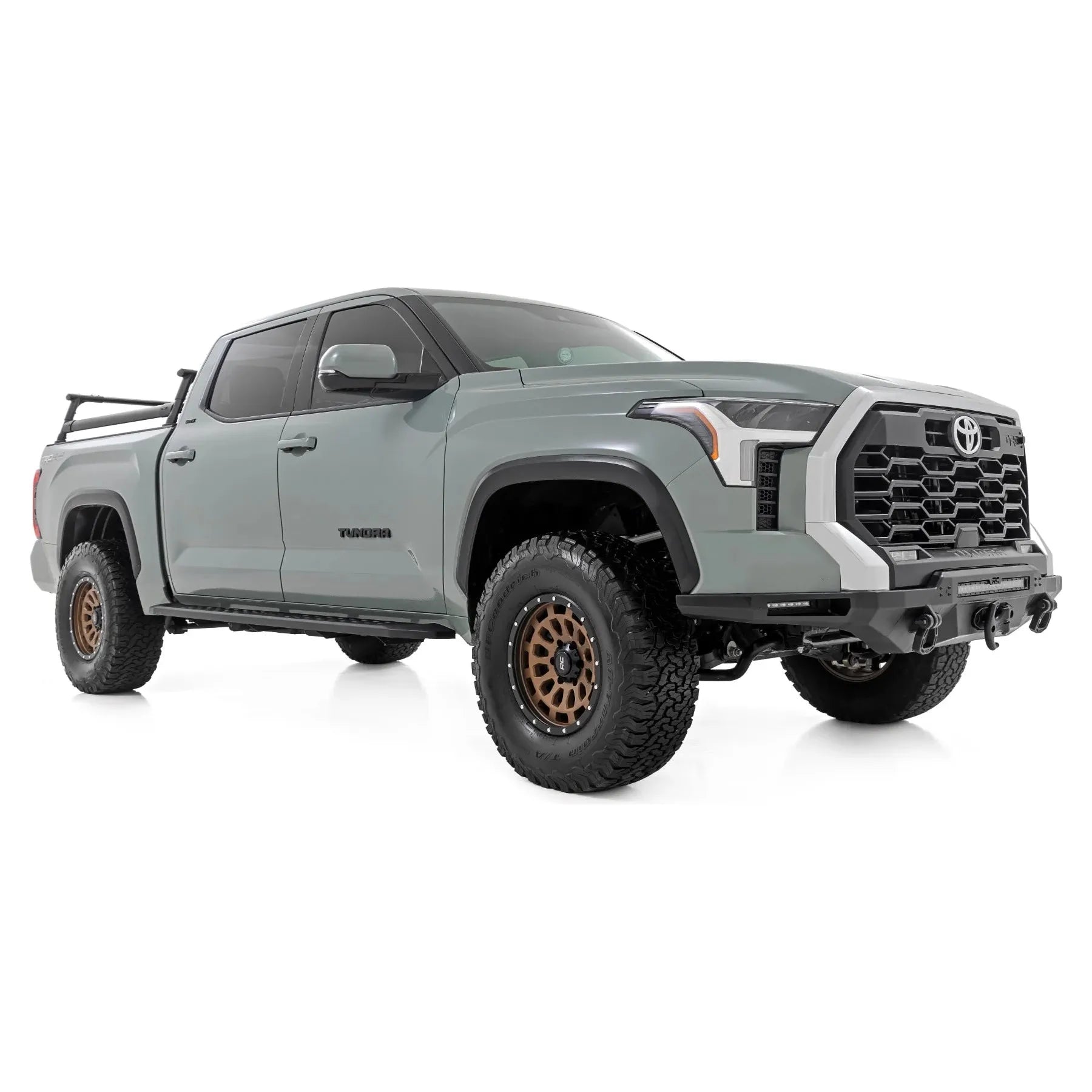 Rough Country RPT2 Running Board Crew Cab | Black | Toyota Tundra 2WD/4WD (2022-2025)