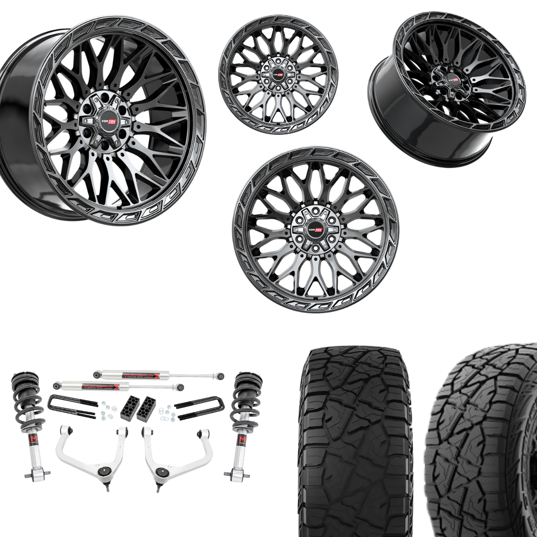 3 inch Lift M1 Bundle w/ 22x10 Gloss Black Wheels & 33in Hercules RT1 - 2wd/4wd