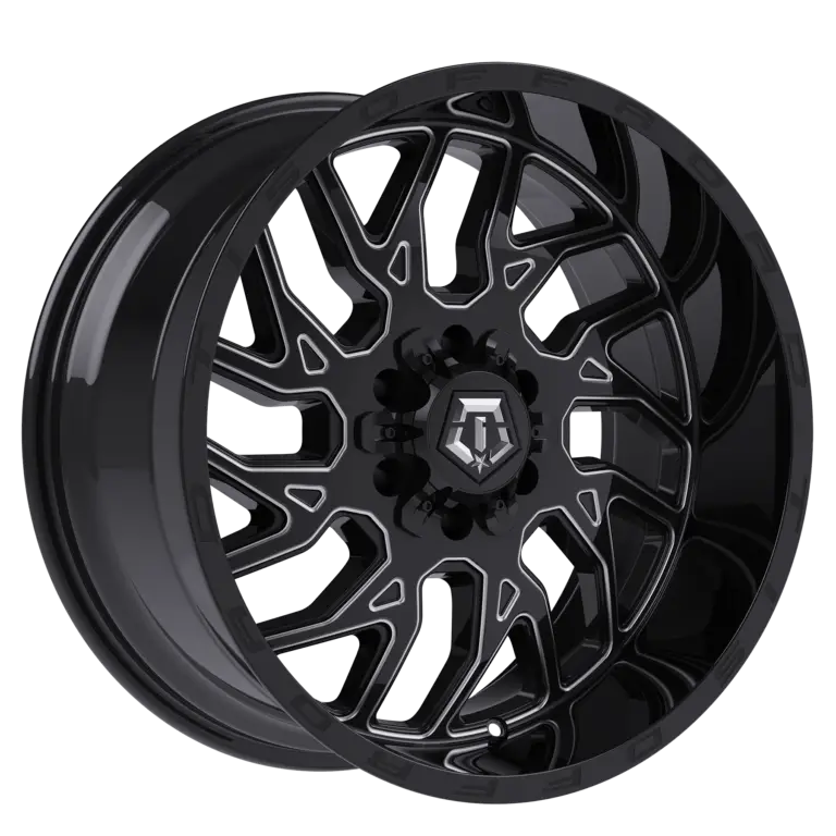 6 inch Lift N3 Bundle w/ 22x12 Black Milled Wheels- 35in Hercules TT1 Tires - 4wd