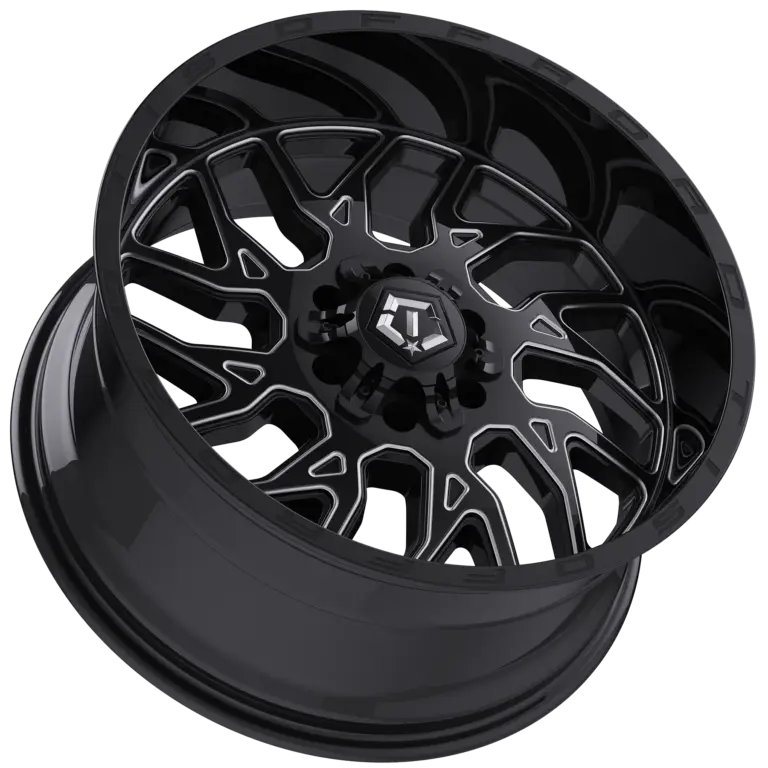 6 inch Lift N3 Bundle w/ 22x12 Black Milled Wheels- 35in Hercules TT1 Tires - 4wd