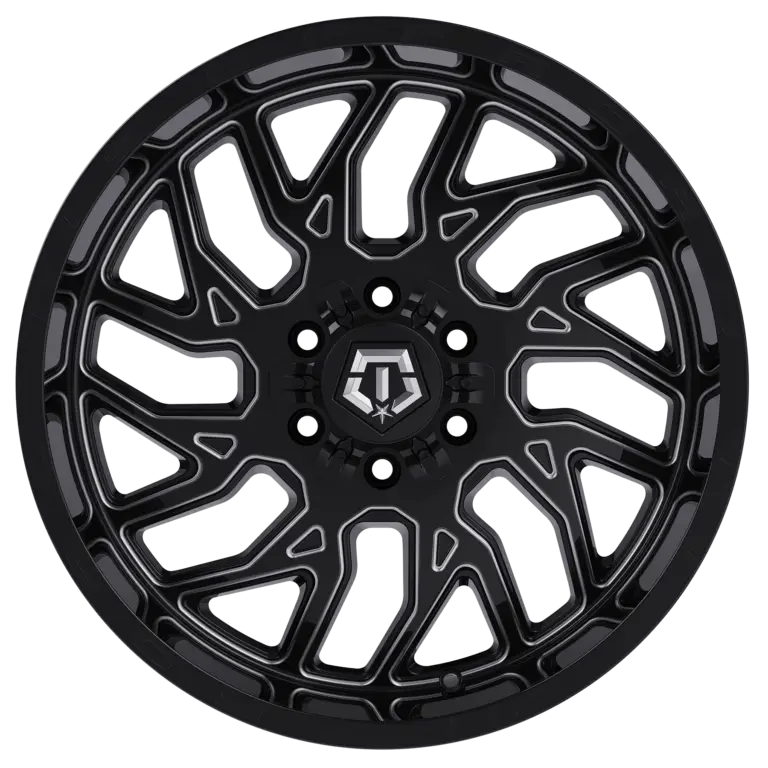 6 inch Lift N3 Bundle w/ 22x12 Black Milled Wheels- 35in Hercules TT1 Tires - 4wd