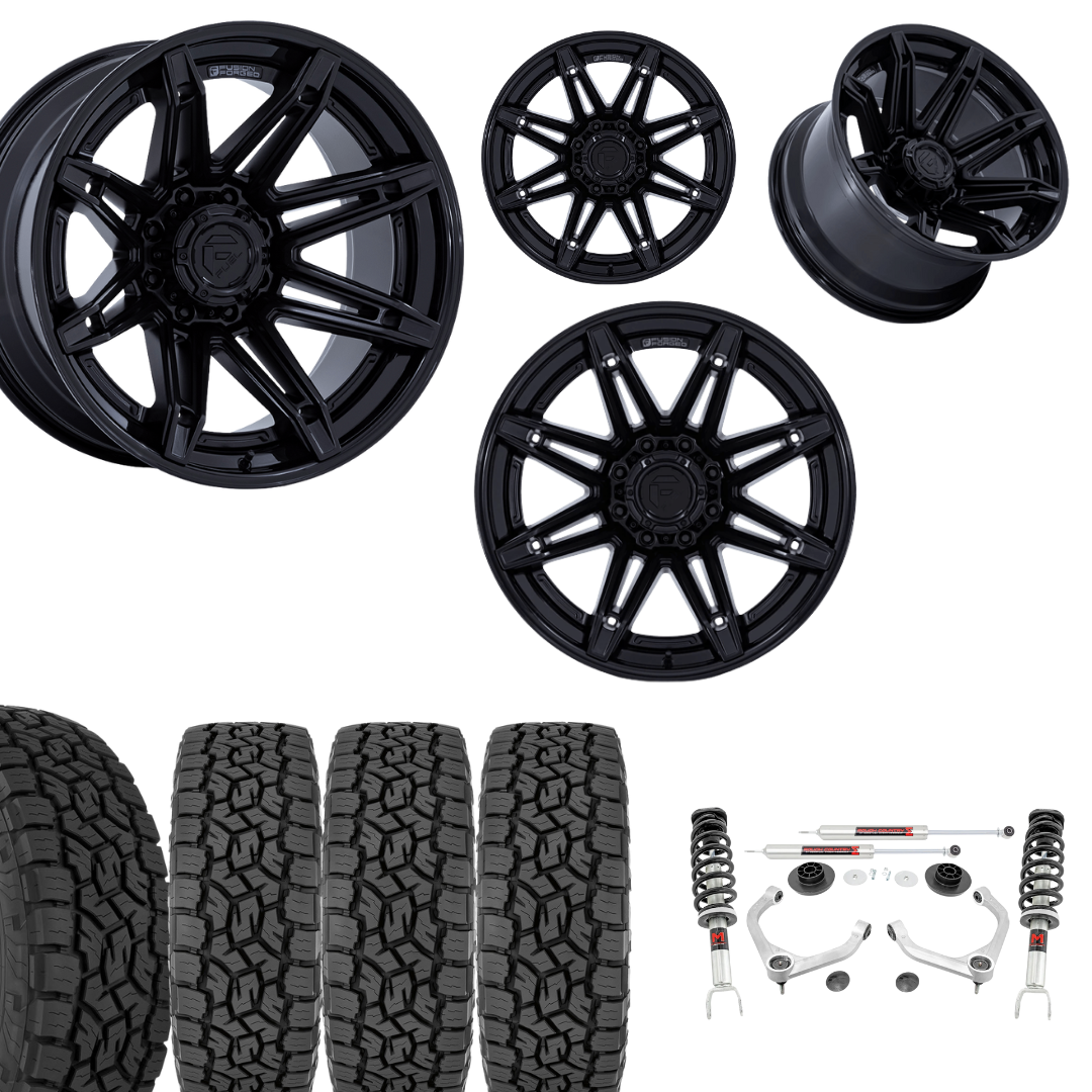 3.5 Inch Lift M1 Bundle w/ 22x10 Black Out Wheels & 33in Toyo AT3 Tires - 2wd/4wd