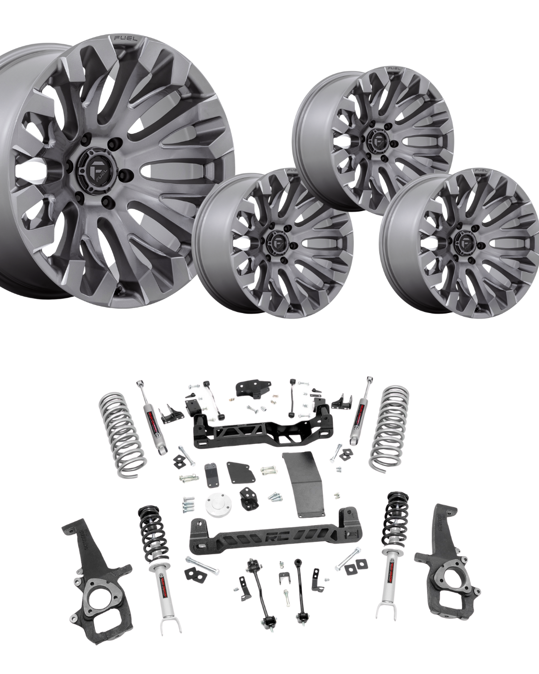 6 inch Lift Bundle N3 w/ 20x10 Platinum Wheels- No Tires - 4wd