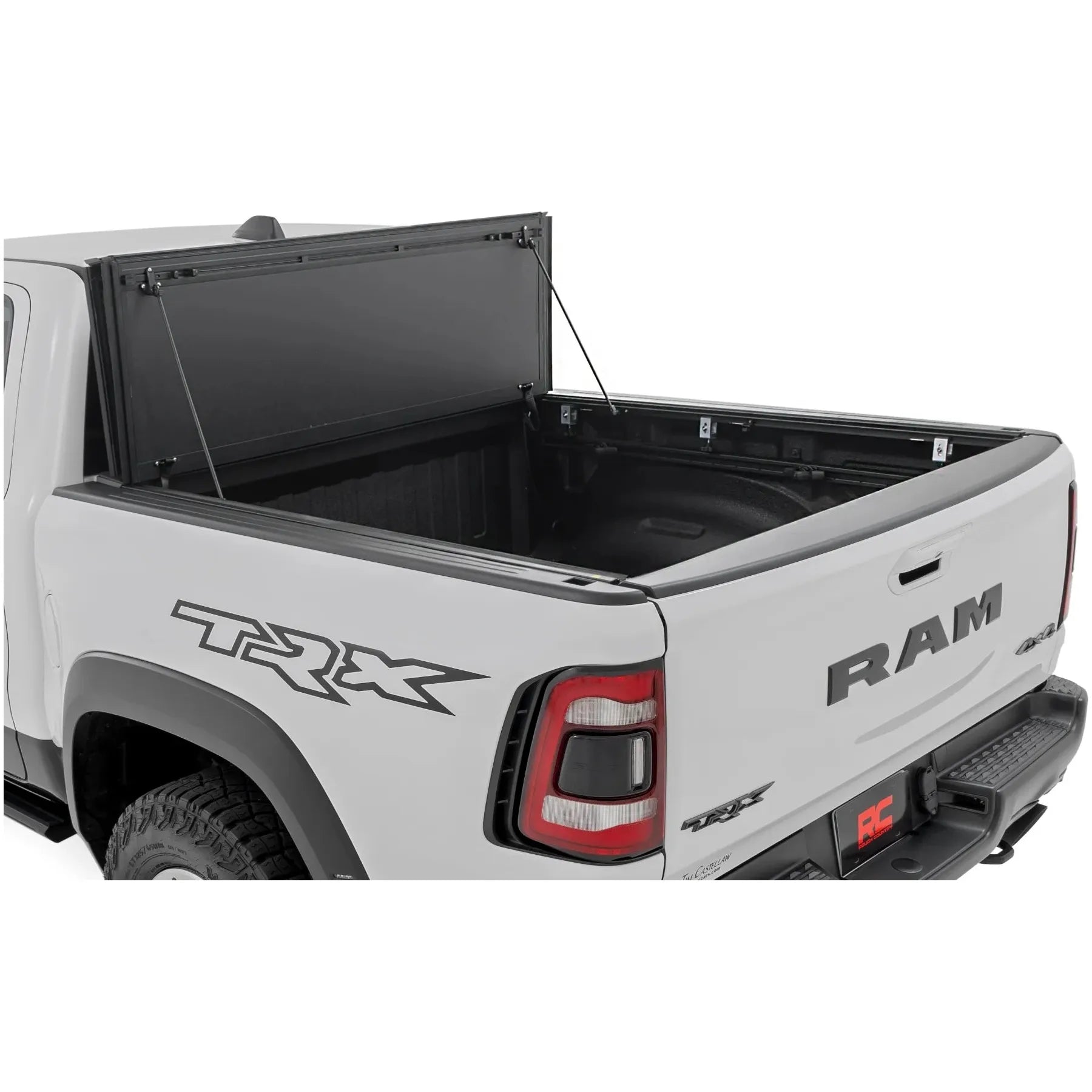 Rough Country Hard Tri-Fold Flip Up Bed Cover Ram 1500 (19-25)/1500 TRX (21-24) 5'7 Bed