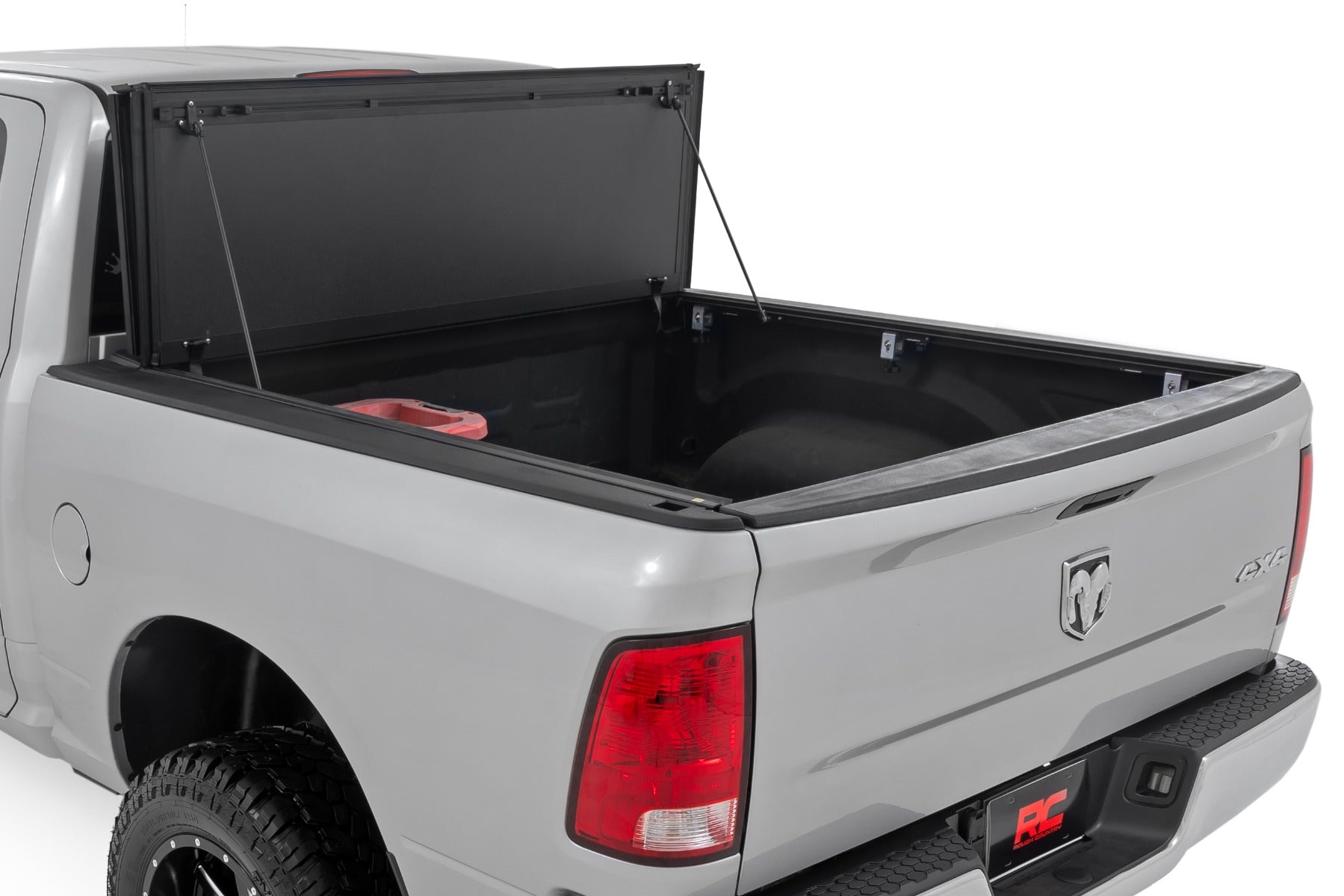 Rough Country Hard Tri-Fold Flip Up Bed Cover 6'4" Bed | Ram 1500/2500/3500 (10-25 & Classic)