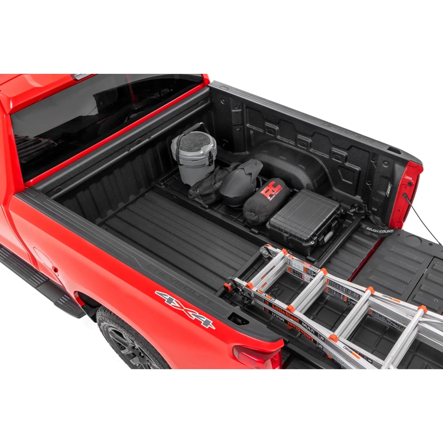 Rough Country Truck Bed Cargo Storage Tray Easy Access | Long Bed Storage Tray