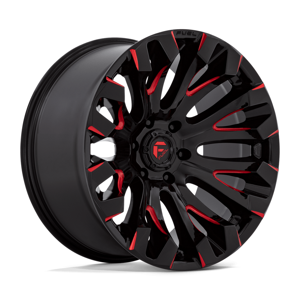 7 inch Lift N3 Bundle w/ 20x10 Black Red Milled Wheels - 35in Ironman MT-X Tires & Upper Control Arms- 4wd (14-18)