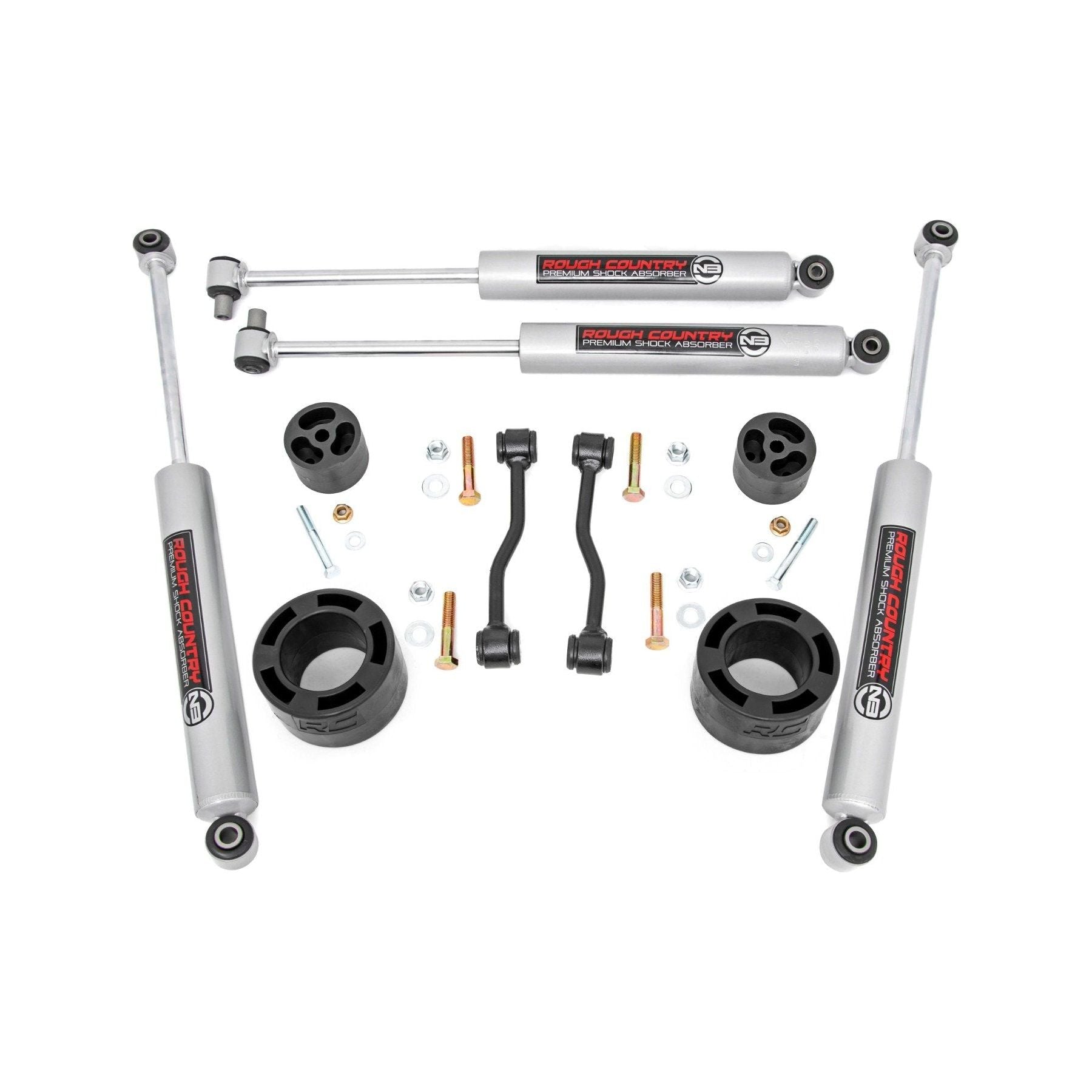 Rough Country 2.5 Inch Leveling Kit Jeep Gladiator JT 4WD (2024-2025)