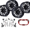 6 inch Lift Bundle N3 w/ 20x10 Black Wheels- No Tires - JBA UCAs - 2wd