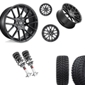 2 inch Level Bundle w/ 22in Gloss Black and 33in TIS TT1 Mud Tires 2wd/4wd