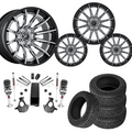 3.5 inch Lift M1 Bundle w/ 22x10 Black Chrome Wheels - 33in Nitto Recon Grapplers - 4wd (14-18)
