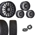 2 inch Level Bundle w/ 22x9.5 Gloss Black Wheels & 305x45x22 Toyo Proxes Tires - 2wd/4wd