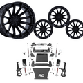 6 inch N3 Bundle w/ 22x10 Black Wheels - No Tires - 4wd