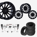 3 inch Lift M1 Bundle w/ 22x10 Black Wheels & 33in Nitto Recon Grapplers - 2wd/4wd