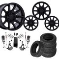 3.5 inch Lift M1 Bundle w/ 22x10 Matte Black Wheels - 33in Nitto Recon Grapplers - 4wd (14-18)