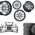 6 inch Bundle w/ 22x10 Black Chrome Wheels & 35in Nitto Recon Grapplers - 4wd -  2.7 & 3.0 Engine