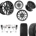 3 inch Lift M1 Bundle w/ 20x10 Gloss Black Tinted Wheels & 33in Hercules RT1 - 2wd/4wd