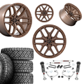 3 inch M1 Bundle w/ 22x10 Bronze Wheels - 33in Nitto Recon Grapplers - 4wd