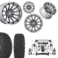 7 inch Lift N3 Bundle w/ 22x12 Platinum Chrome Wheels - 35in Toyo R/T Tires - 4wd