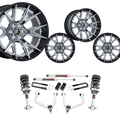 3.5 inch Lift M1 Bundle w/ 20x10 Black Chrome Wheels - No Tires- 2wd/4wd