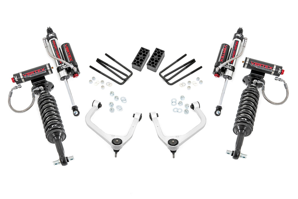 3.5 inch Lift Vertex Bundle w/ 20x10 Black Red Wheels & 33in Nitto Ridge Grapplers - 2wd/4wd