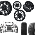 6 inch Bundle w/ 20x10 Blacked Out Wheels and 35in Hercules RT1 Tires - 4wd - 2.7 3.0 Engine