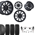 3.5 Inch Lift N3 Bundle w/ 20x10 Matte Black Wheels & 33in Hercules RT1 - 2wd/4wd
