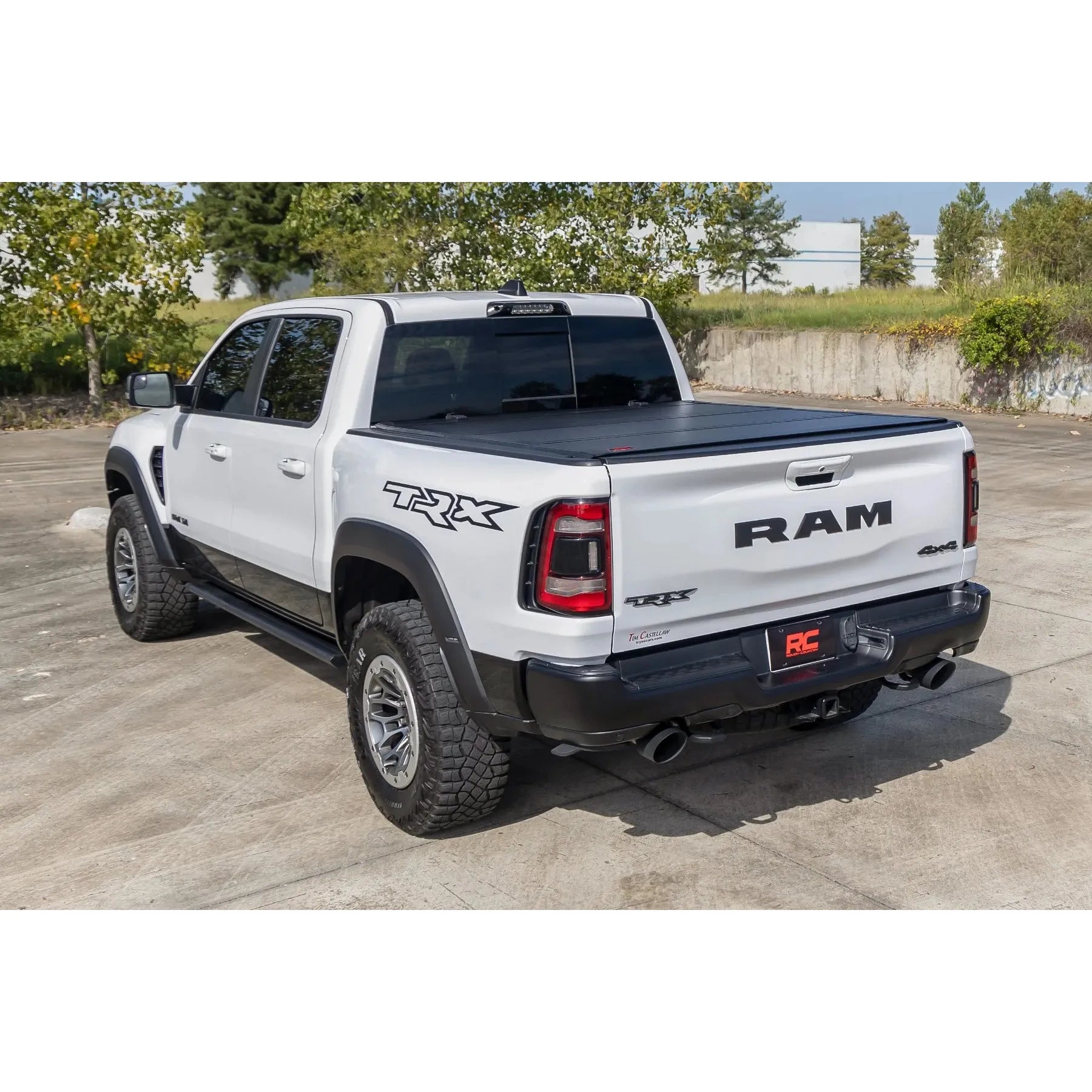 Rough Country Hard Tri-Fold Flip Up Bed Cover Ram 1500 (19-25)/1500 TRX (21-24) 5'7 Bed