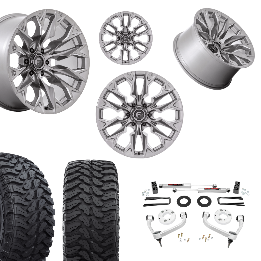 3 inch Bundle w/ 20x10 Platinum Wheels - 33in Hercules TT1 Tires - 4wd