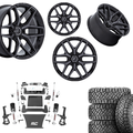 6 inch Bundle w/ 22x12 Black Tinted Wheels & 35in Nitto Ridge Grapplers - 4wd - 4.3 5.3 6.2 Engine