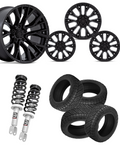 2.5 Level Bundle w/ 20x10 Black Wheels & 33in Nitto Recon Grapplers - 4wd