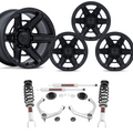 3.5 Inch Lift M1 Bundle w/ 20x10 Matte Black Wheels - No Tires - 2wd/4wd