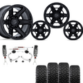 3.5 Inch Lift M1 Bundle w/ 20x10 Gloss Black Wheels & 33in Nitto Ridge Grapplers - 2wd/4wd