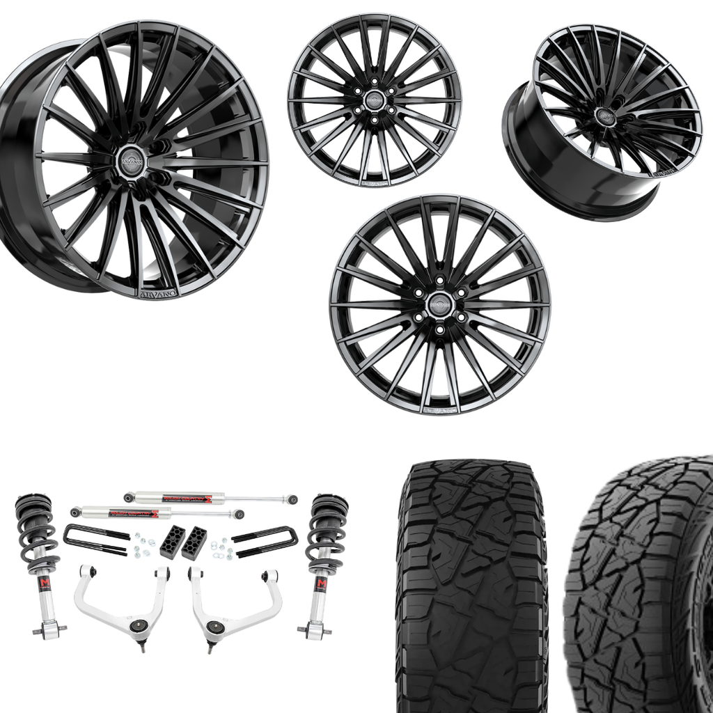 3 inch Lift M1 Bundle w/ 20x10 Gloss Black Wheels & 33in Hercules RT1 - 2wd/4wd