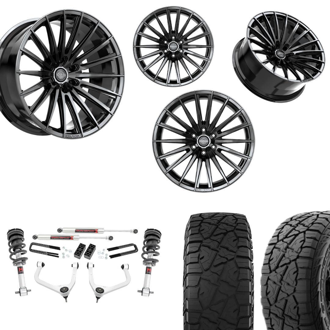 3 inch Lift M1 Bundle w/ 20x10 Gloss Black Wheels & 33in Hercules RT1 - 2wd/4wd
