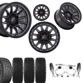 3.5 Inch Lift N3 Bundle w/ 22x10 Black Gunmetal Wheels & 33in Hercules RT1 - 2wd/4wd