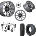3.5 inch Lift M1 Bundle w/ 20x9 Gun Metal Wheels - 33in Toyo AT3 Tires - 4wd (14-18)