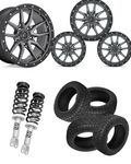 2.5 Level Bundle w/ 20x9 Matte Gunmetal Wheels & 33in Nitto Recon Grapplers - 4wd
