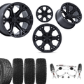 3.5 Inch Lift N3 Bundle w/ 22x10 Black Out Wheels & 33in Hercules RT1 - 2wd/4wd