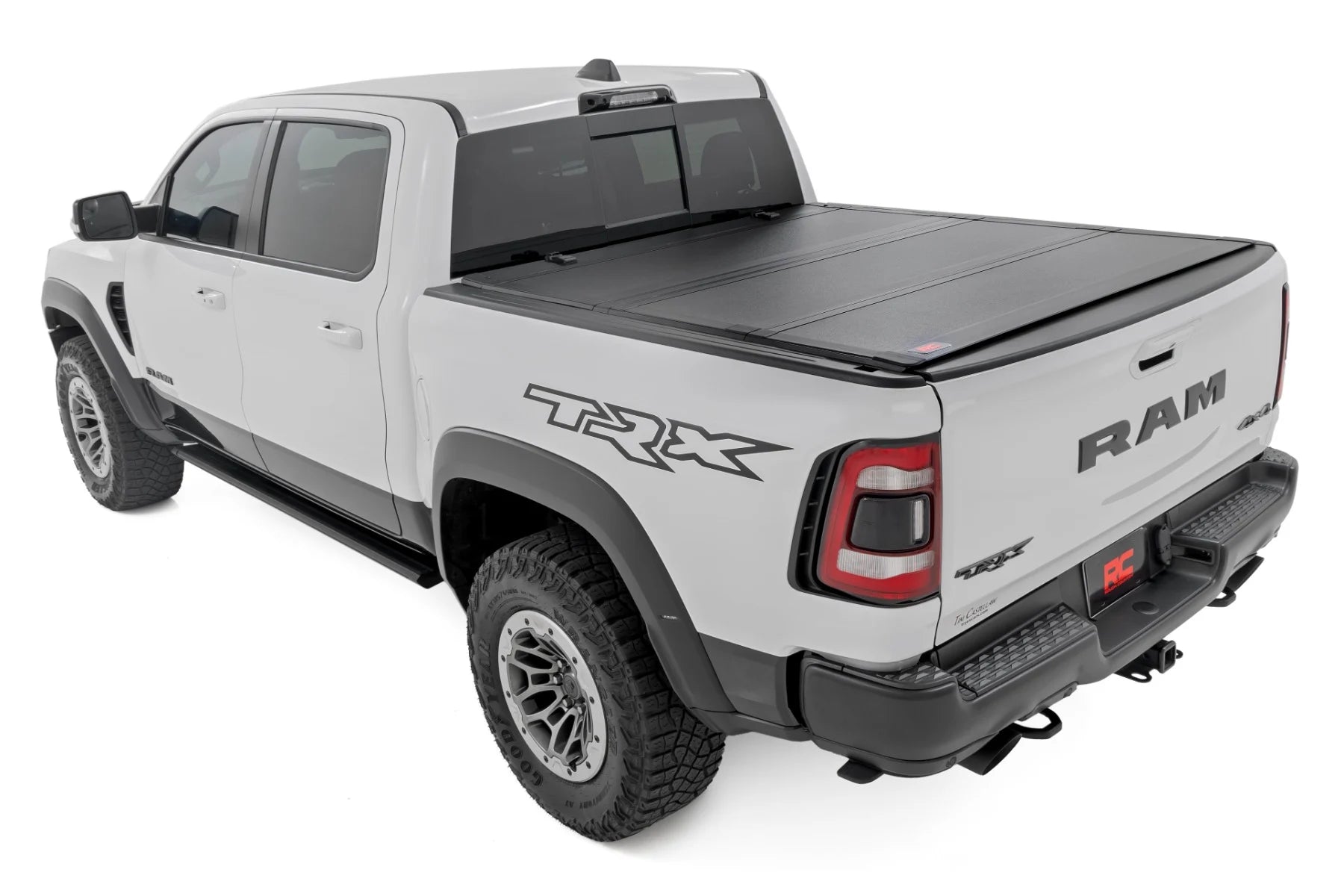 Rough Country Hard Tri-Fold Flip Up Bed Cover Ram 1500 (19-25)/1500 TRX (21-24)