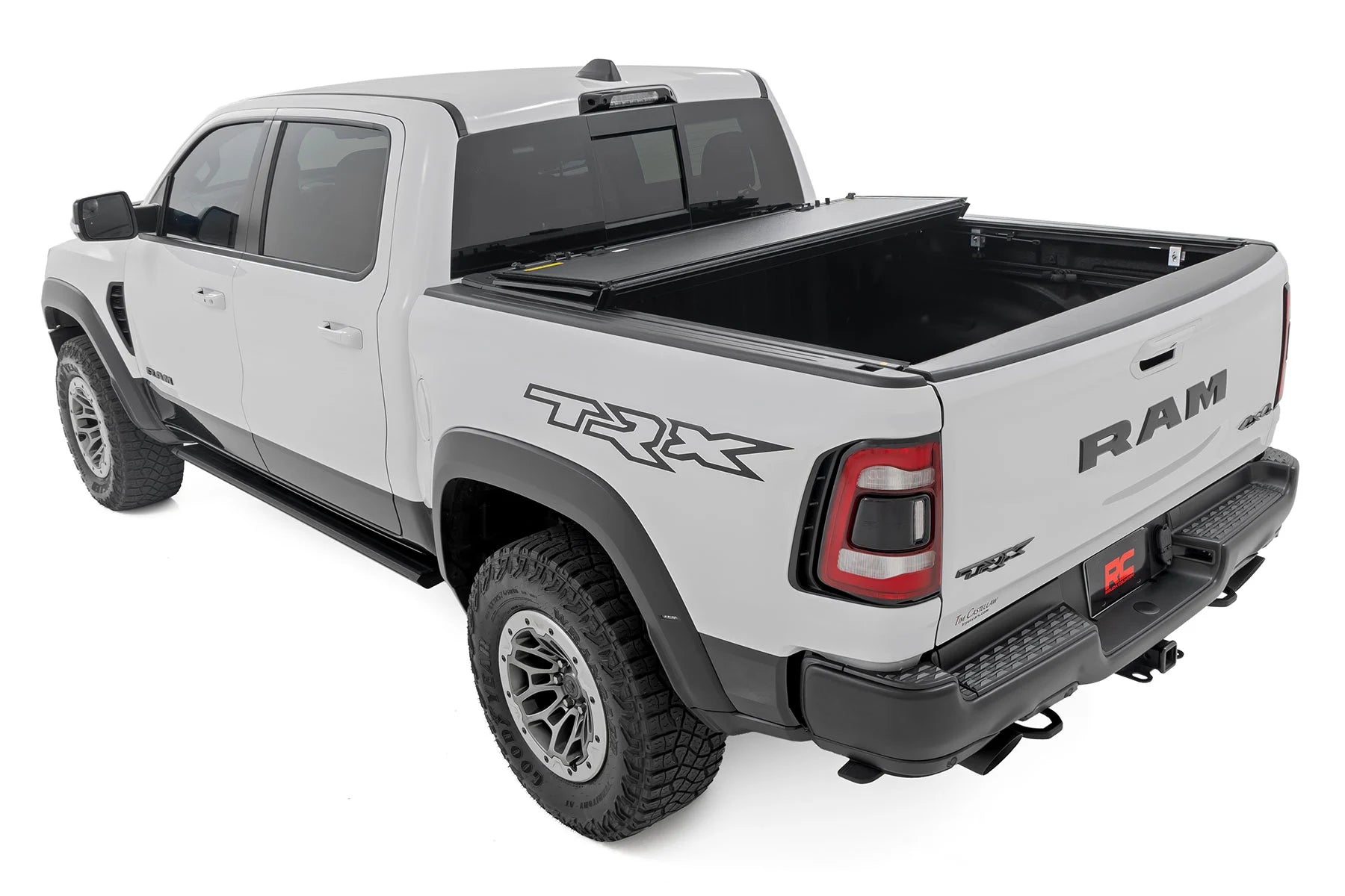 Rough Country Hard Tri-Fold Flip Up Bed Cover Ram 1500 (19-25)/1500 TRX (21-24)