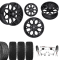 3.5 Inch Lift N3 Bundle w/ 20x10 Gloss Black Wheels & 33in Hercules RT1 - 2wd/4wd