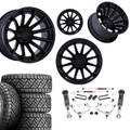 3 inch M1 Bundle w/ 22x10 Black Out Wheels - 33in Nitto Recon Grapplers - 4wd