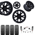 3.5 Inch Lift M1 Bundle w/ 20x10 Blacked Out Wheels & 33in Nitto Recon Grapplers - 2wd/4wd