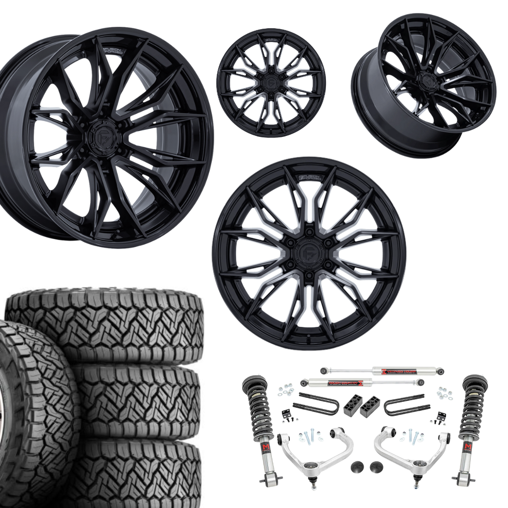 3 inch M1 Bundle w/ 22x10 Black Out Wheels - 33in Nitto Recon Grapplers - 4wd