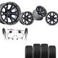 3.5 inch Lift Bundle N3 w/ 20x10 Black Brushed & 33in Nitto Ridge Grapplers- RAM 1500 2wd/4wd