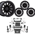 6 inch N3 Bundle w/ 22x10 Black Wheels - No Tires - 4wd