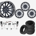 3.5 inch Lift M1 Bundle w/ 22x10 Black Brushed Wheels & 33in Nitto Recon Grapplers - 2wd/4wd